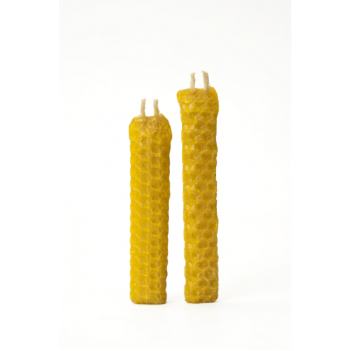 Bougie d'havdala pure cire d'abeille 10 cm