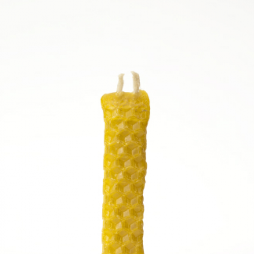 Bougie d'havdala pure cire d'abeille 10 cm