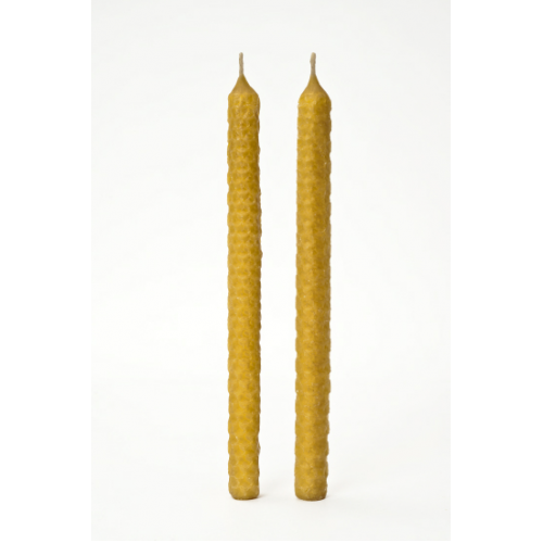 Lot de deux bougies rondes classiques